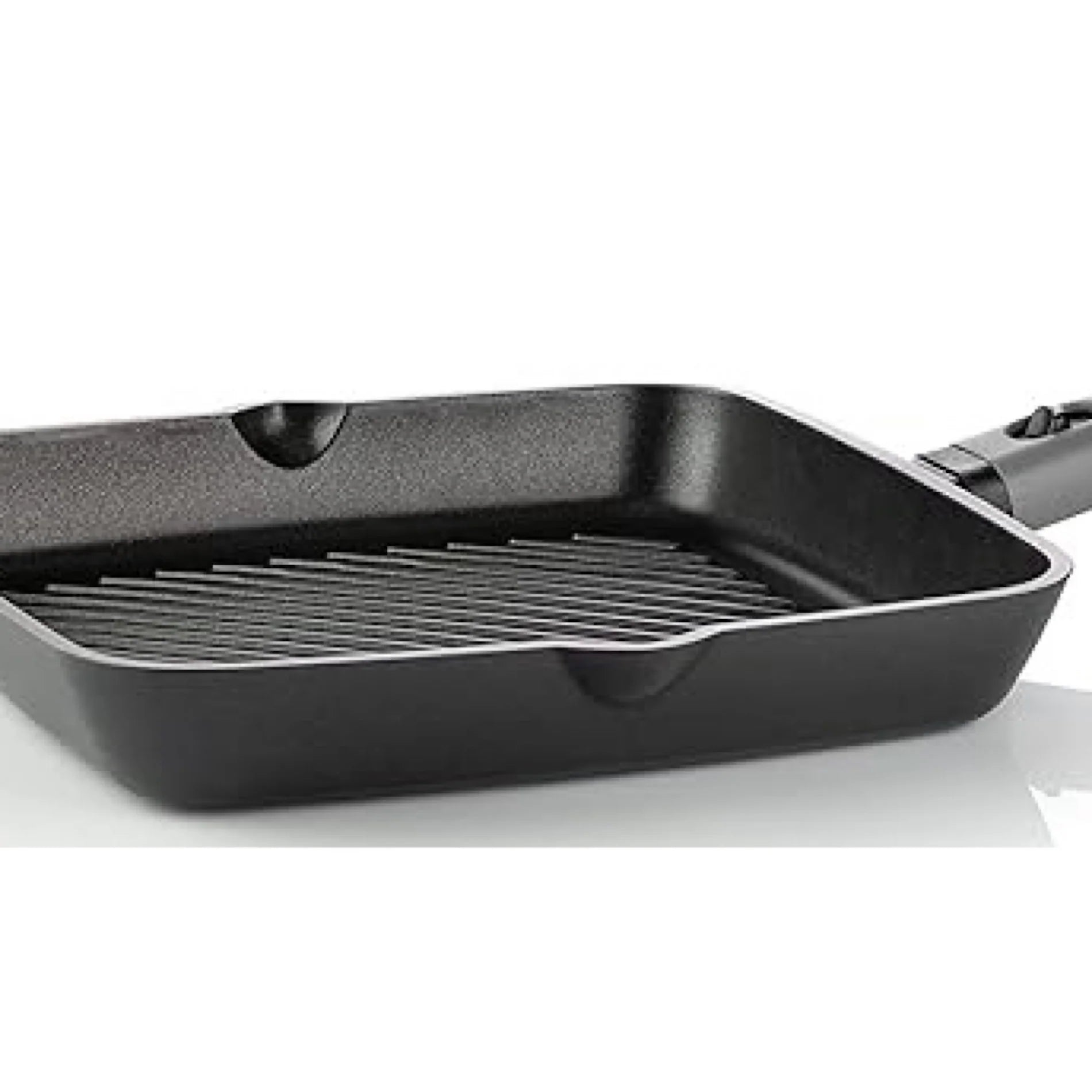 Guzzini Square Griddle ,Grill Pan, Induction Compatible, Black