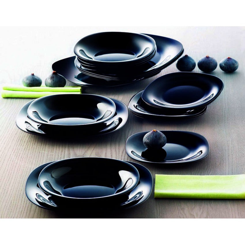 Luminarc carine black dinnerware set 18pcs