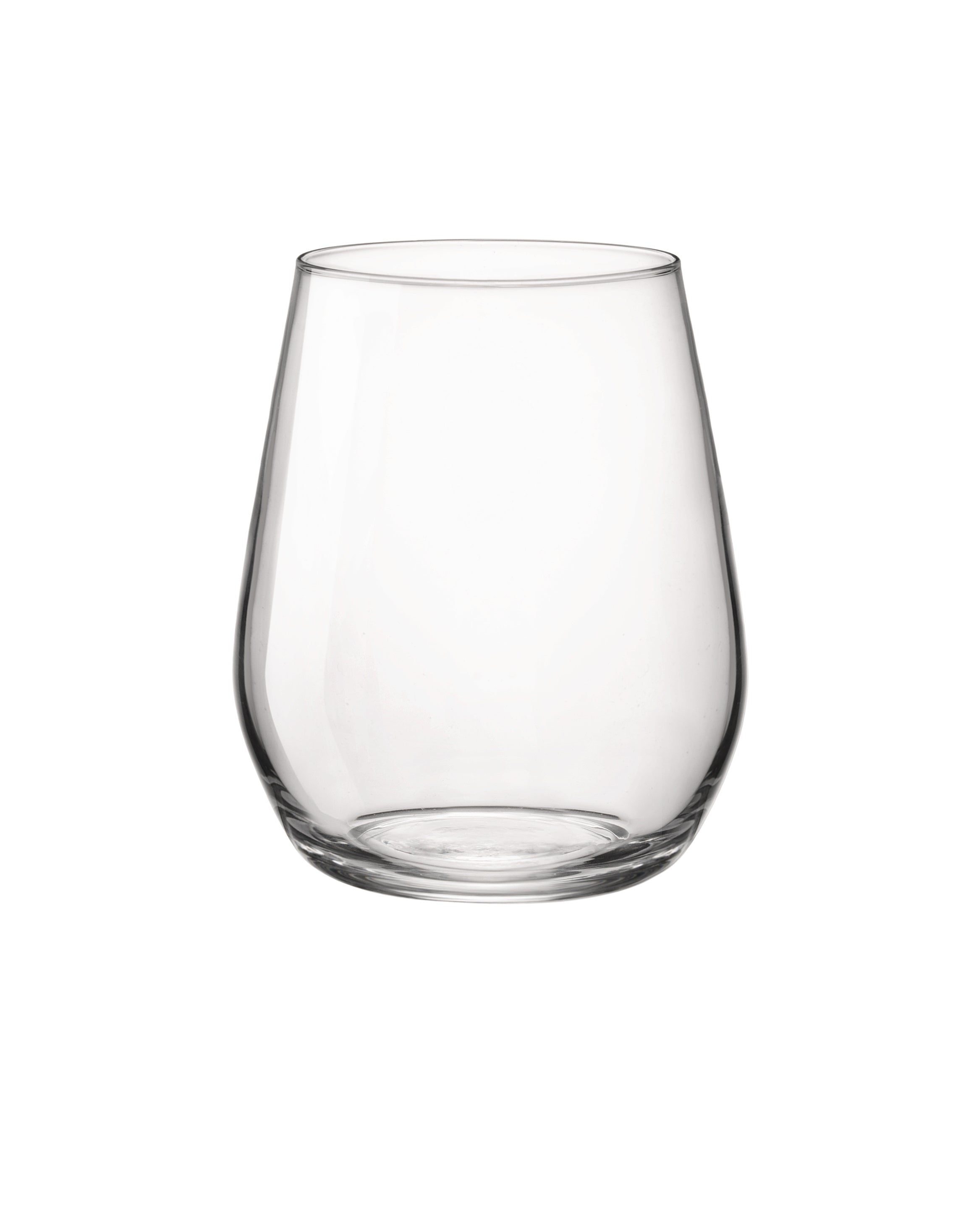 Bormioli rocco electra stemless wine glass set of 6 -38cl