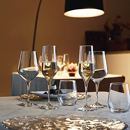 Bormioli rocco electra stemless wine glass set of 6 -38cl