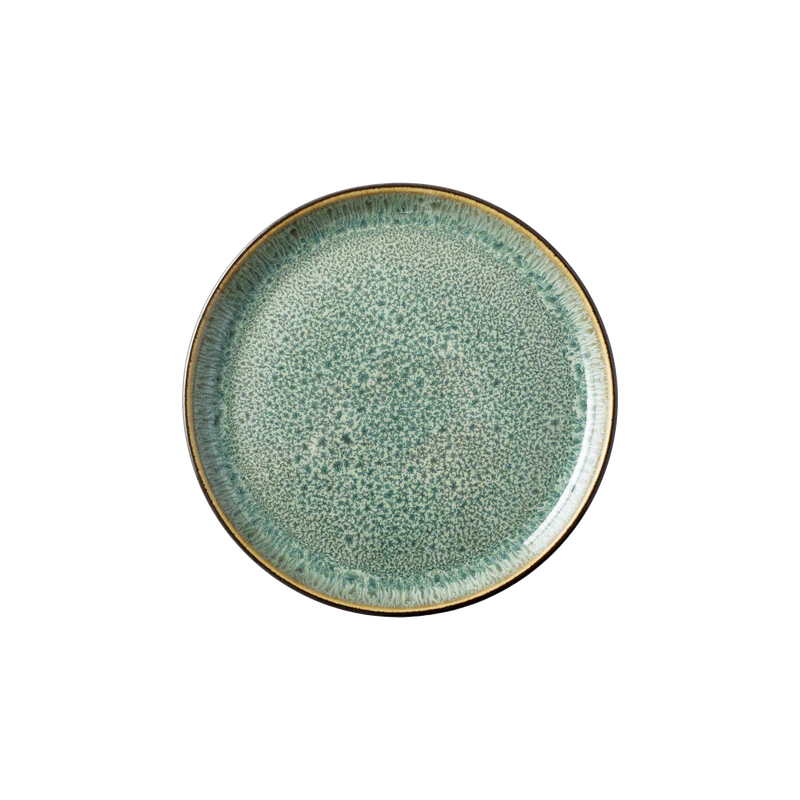 Bitz Living Stoneware Gastro Plate 27cm Black/ Green