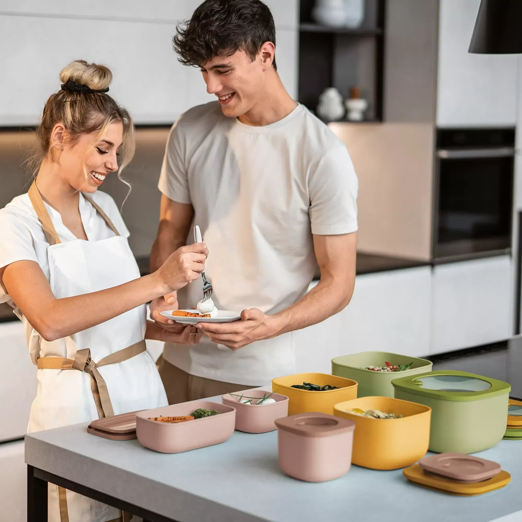 Guzzini STORE&MORE - Shallow airtight containers  Mango Yellow