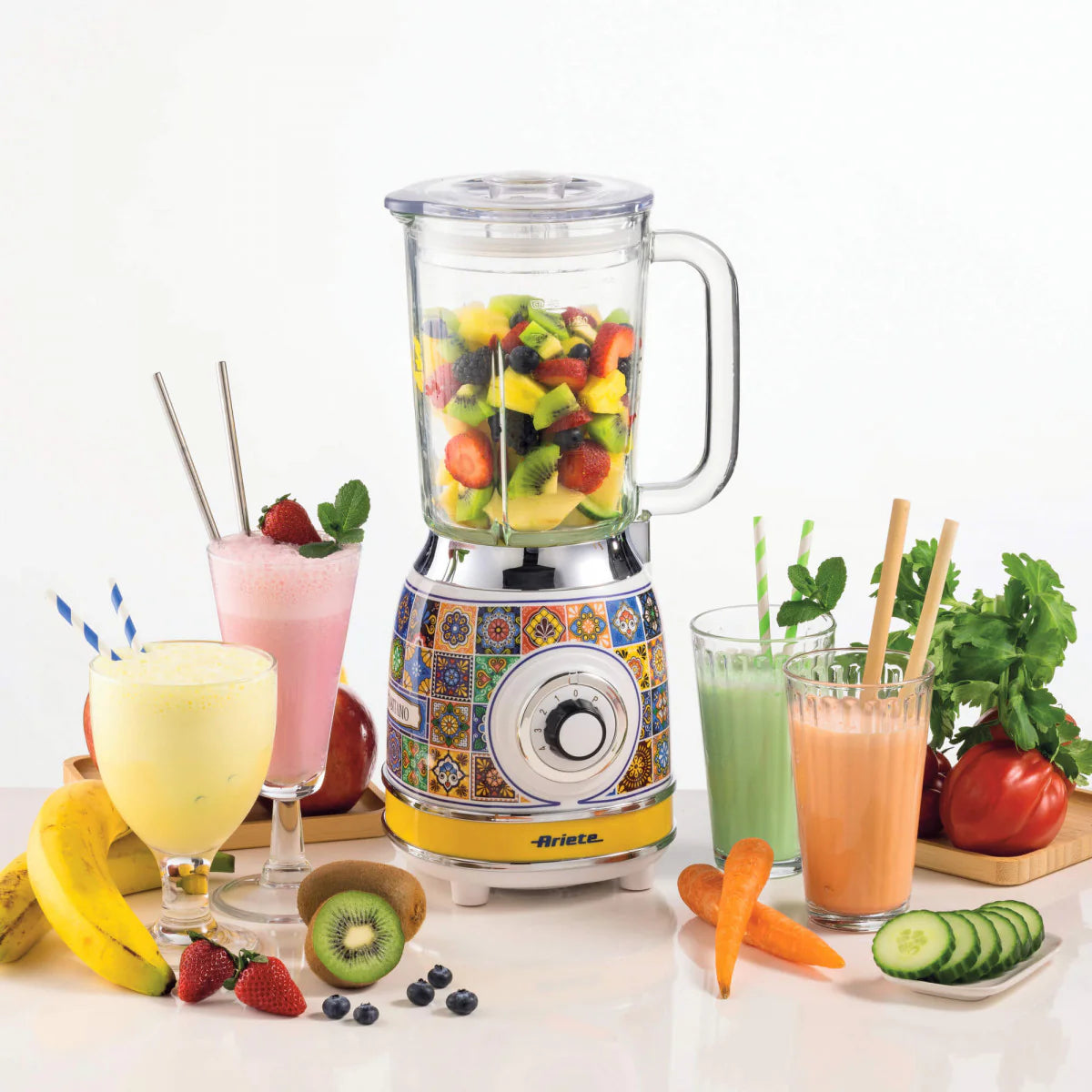 Ariete Blender, 1.5L, 1000W, Glass , Positano