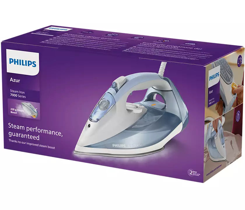 Philips HV Steam Iron Light Blue/Grey DST7011/26