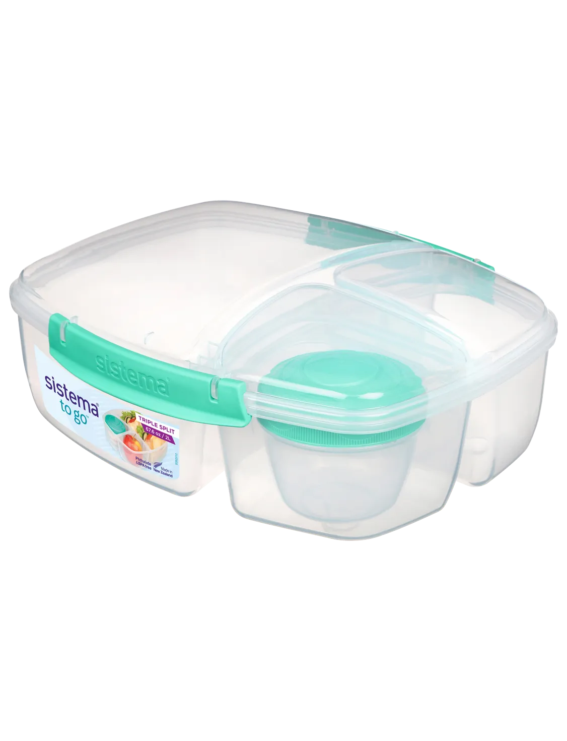 Sistema TO GO triple split 2L (Minty Teal)