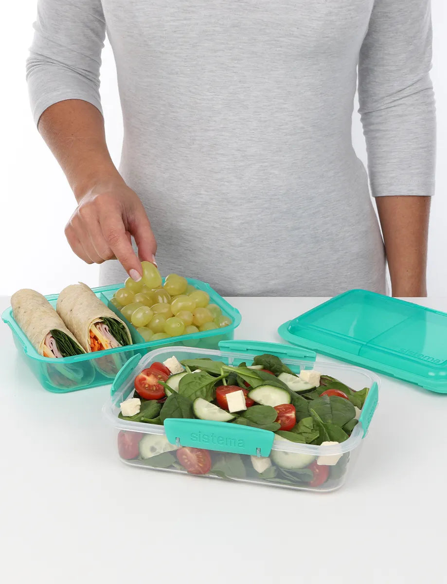 Sistema To-Go 1.63L Salad & Sandwich Plastic Food Storage