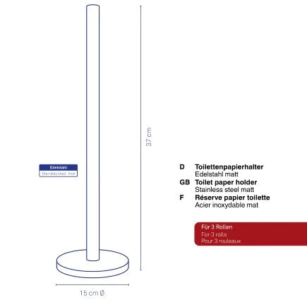 Kela Toilet Paper Holder Carta