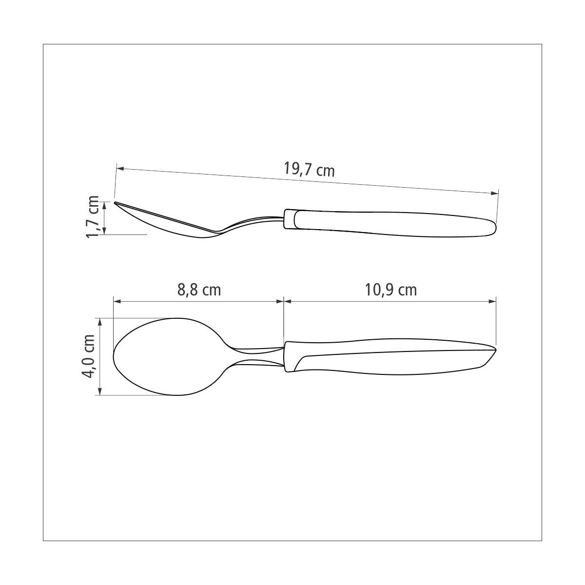 Tramontina Plenus 16 pcs Flatware set (Black)