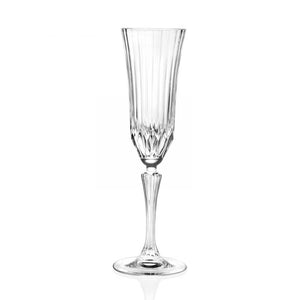 Flûtes à champagne en cristal Adagio avec relief, 6 pièces