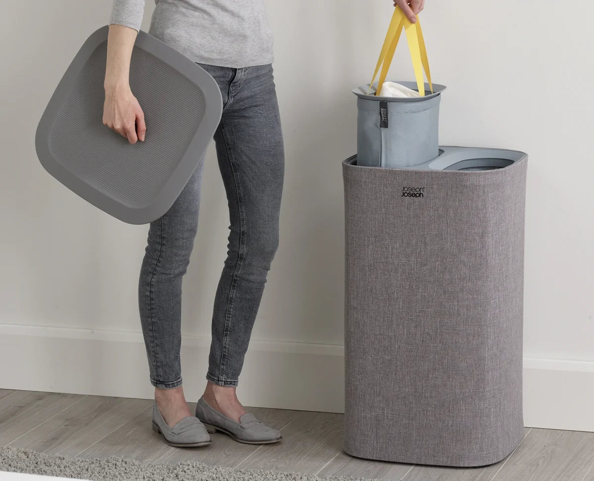 Joseph Joseph Tota 60L Laundry Separation Basket Black