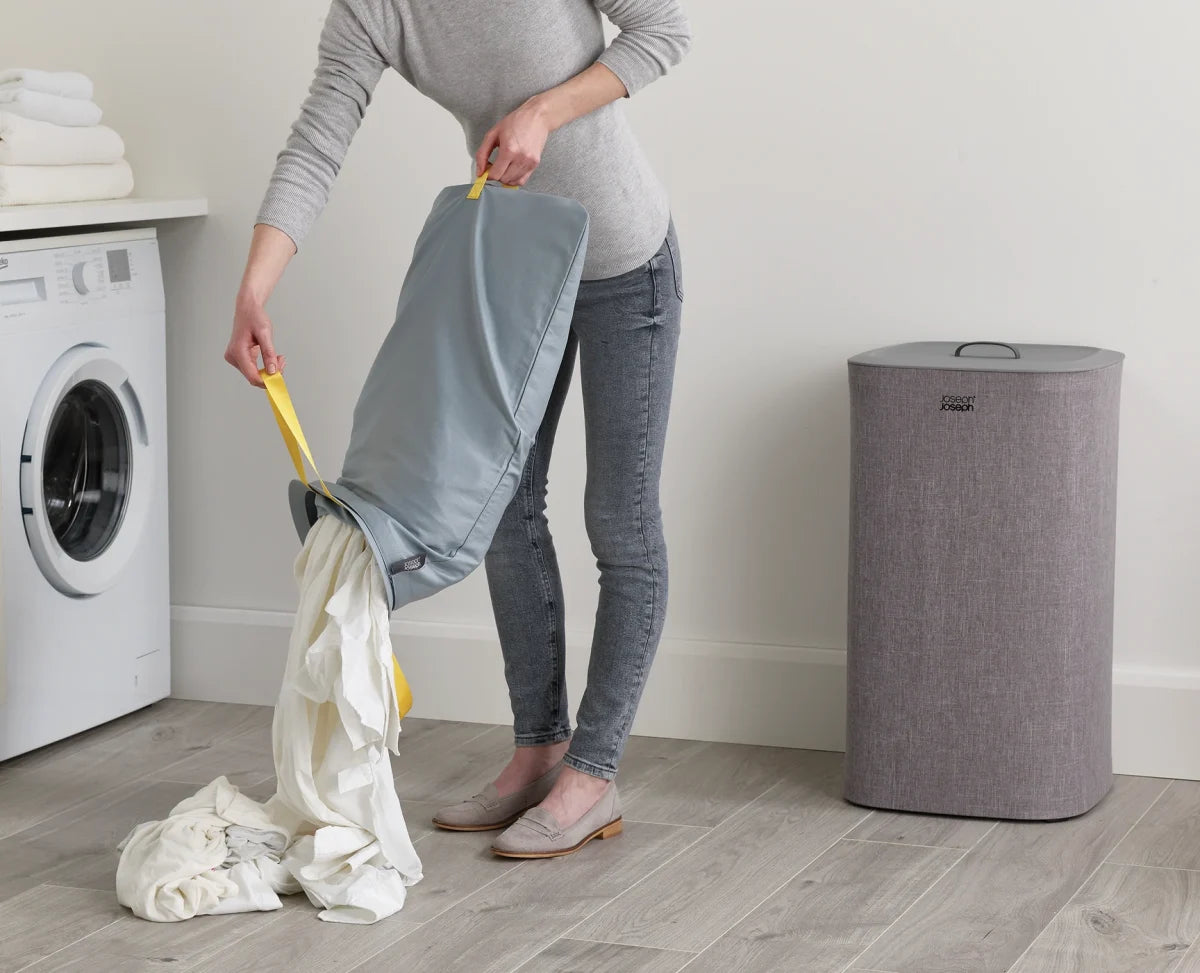 Joseph Joseph Tota 60L Laundry Separation Basket Black
