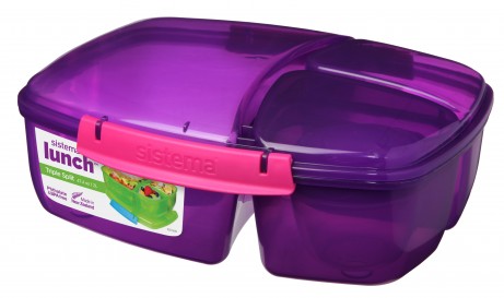 Sistema Lunch Triple Split 2L with yogurt pot