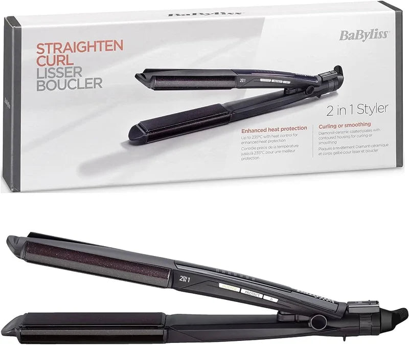 Babyliss Wet& Dry 2 in 1 Curler & Straightener Hair Styler
