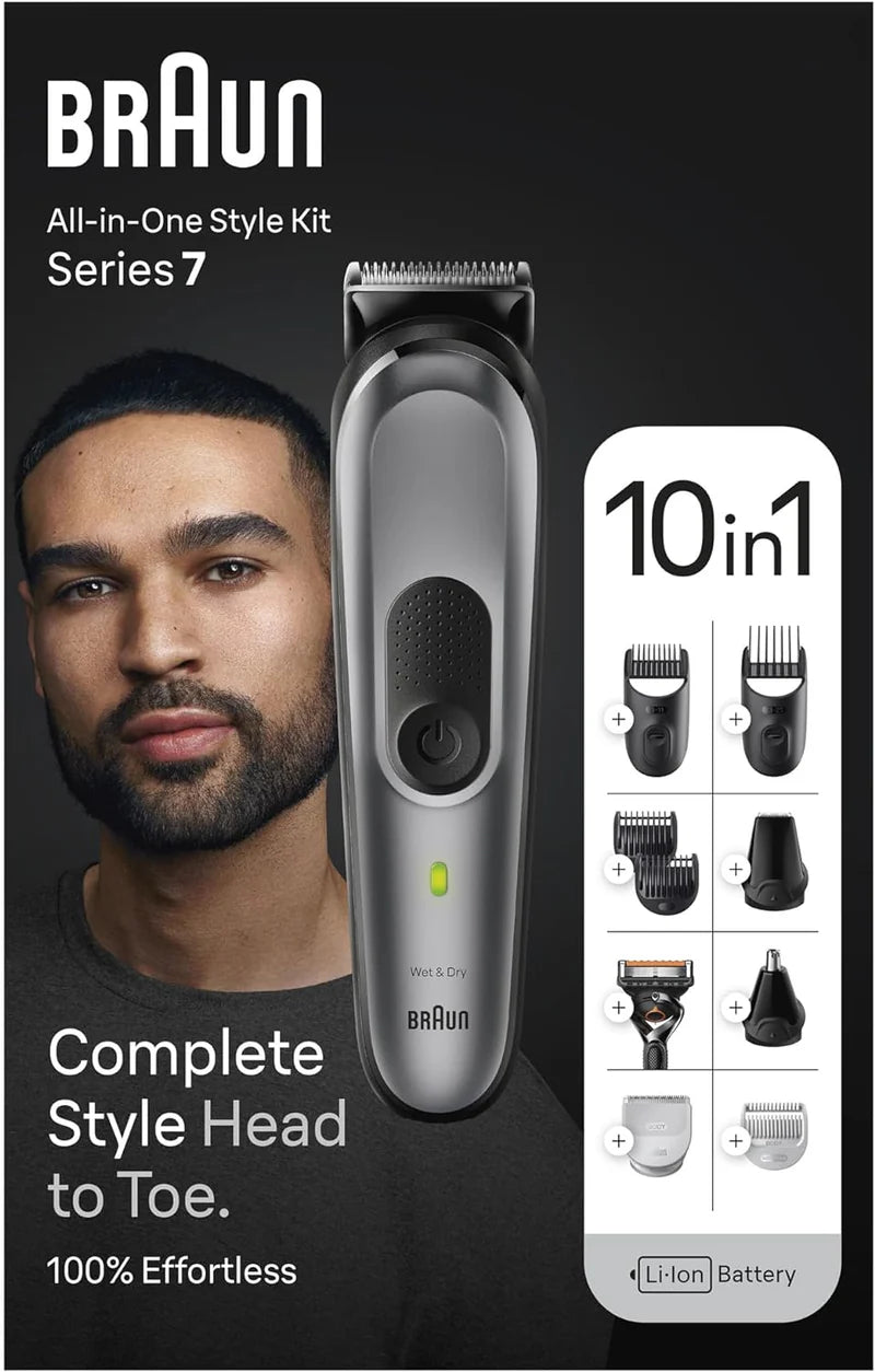 Braun Series 7 10-in-1 Style Kit with Metal Blade