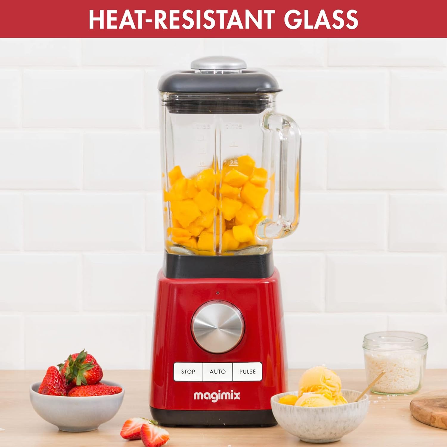 Magimix Blender 1.8L 1200W Red