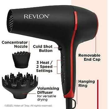 Revlon SmoothStay Coconut Oil-Infused Hair Dryer