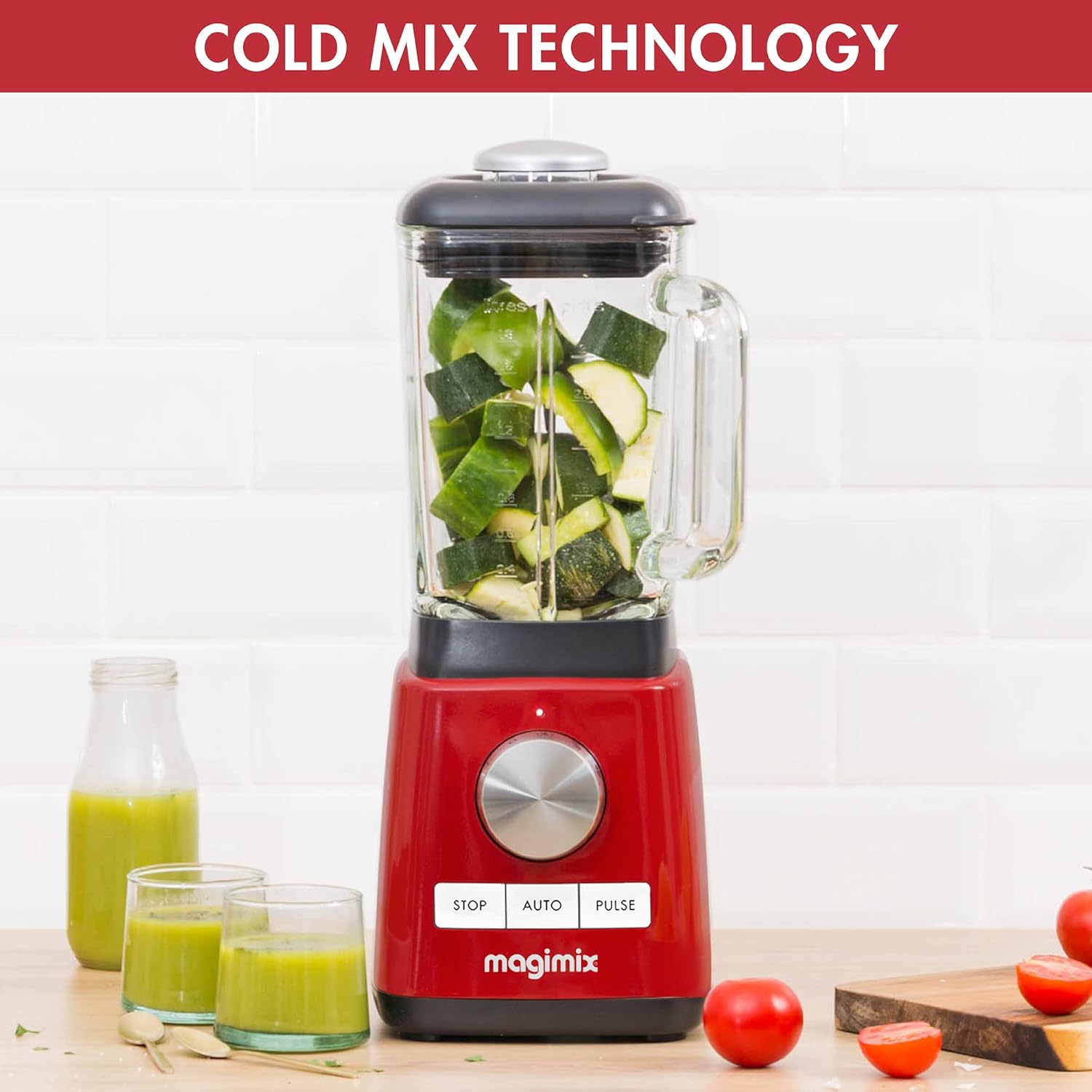 Magimix Blender 1.8L 1200W Red