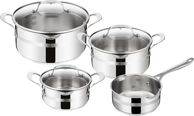 Tefal - Jamie Oliver Cook Smart Cookware in - 7 pieces - Stainless steel