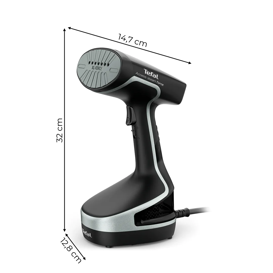 Tefal Access Steam Force DT8250 Clothes Steamer - Black / Silver