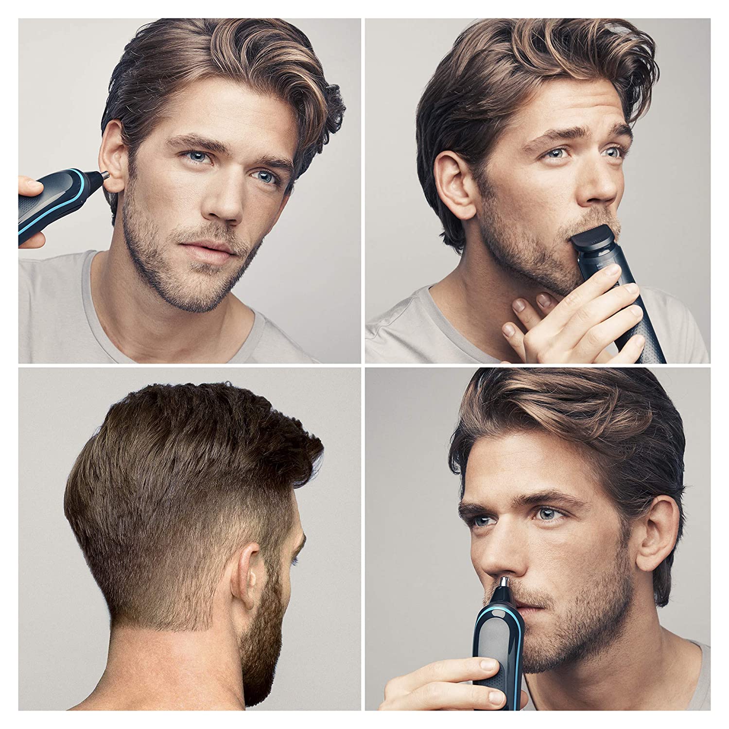 The Braun Multi grooming kit MGK5080 is the ultimate 9-in-1 head-to-toe trimmer