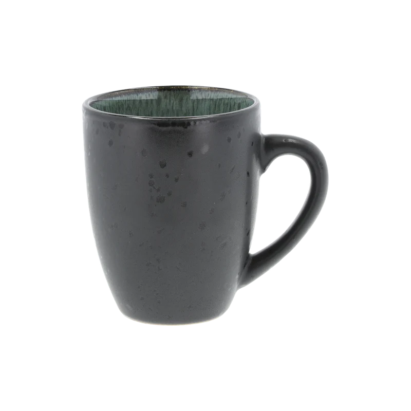 Bitz Living Stoneware Mug With Handle 0.3 L Black, Green