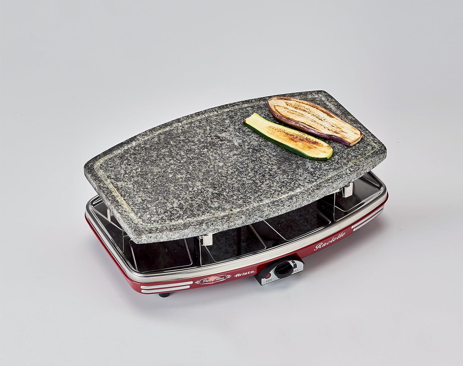 Ariete 794 Fondue Machine Raclette stone-794, red