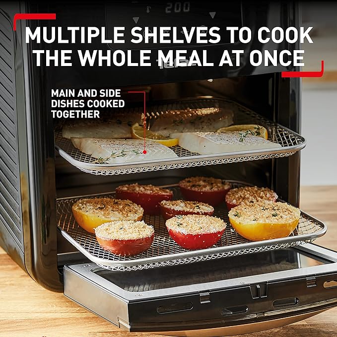 Tefal EasyFry 9 in 1 Oven, 9 functions, 11L capacity, Air fry, grill, roast, bake, dehydrate, FW501827