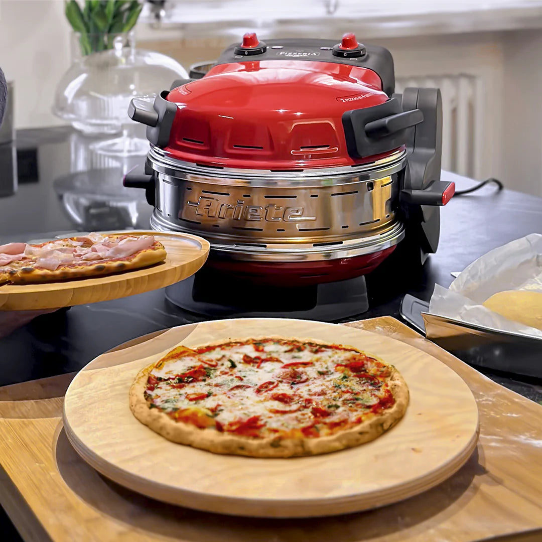 Ariete double Pizza Oven for Homemade Pizza Red