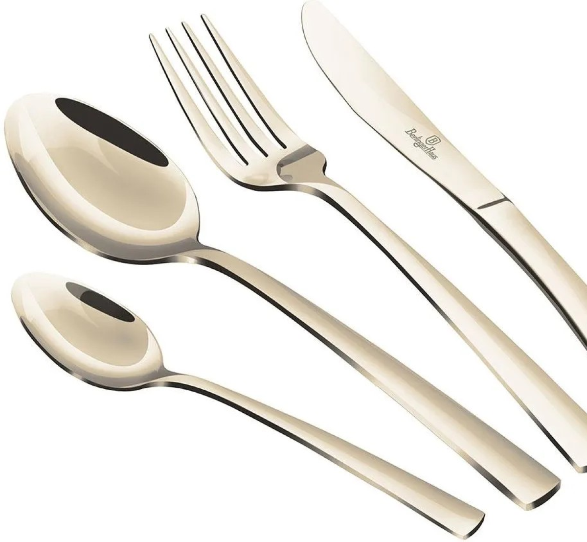 Berlinger Berlinger Haus 24 Pcs Cutlery Set, Mirror, Yellow Gold