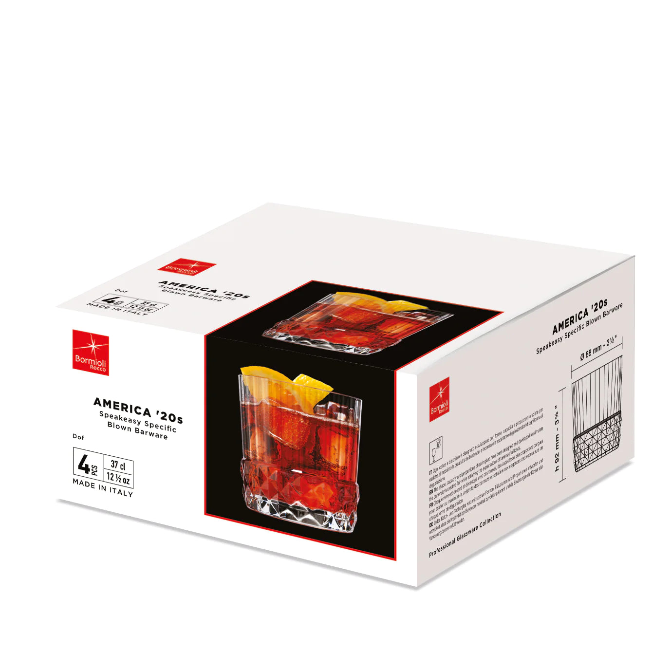 Bormioli Rocco America '20s 30cl DOF Drinking Glasses (Set of 6)