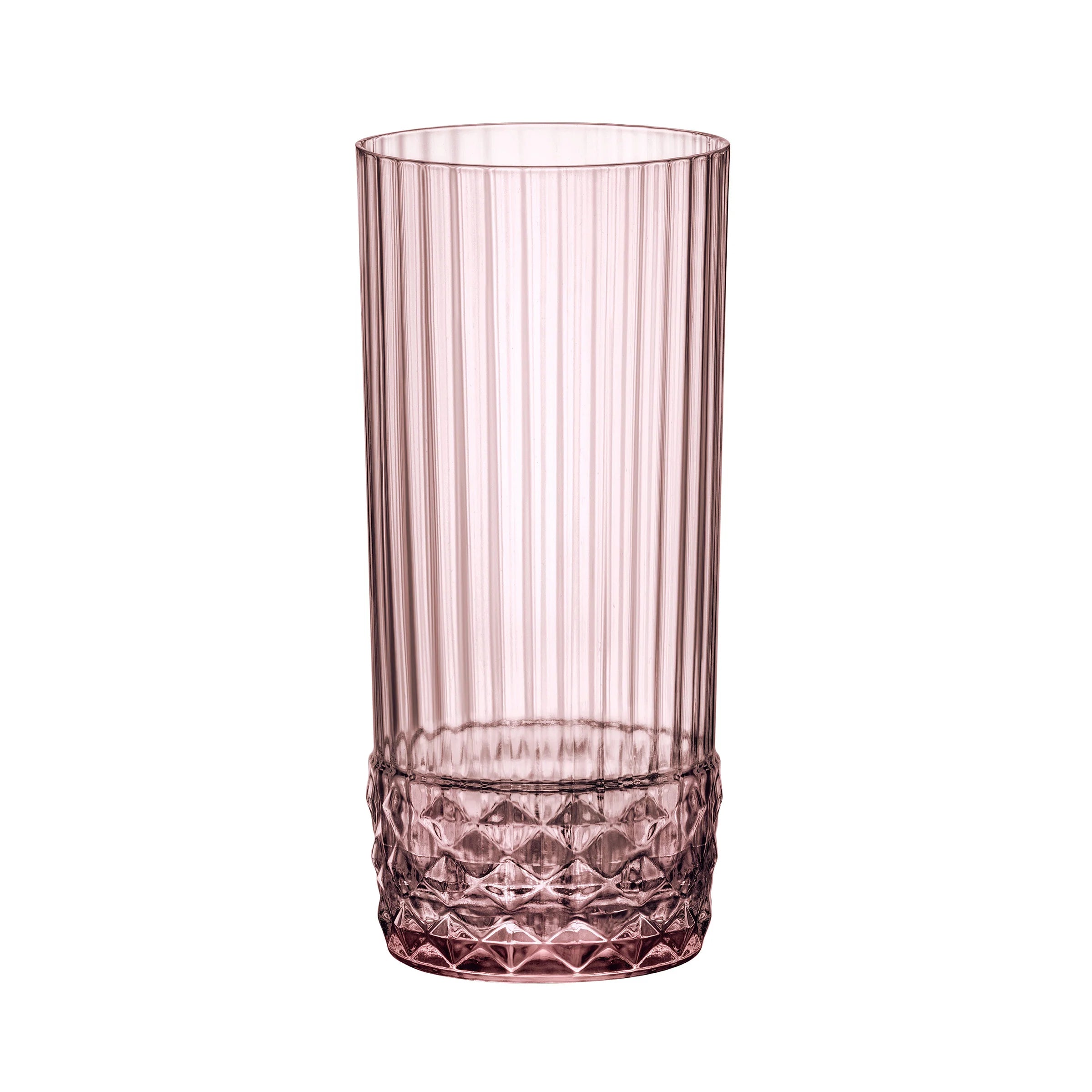 Bormioli Rocco America '20s 40cl Cooler Drinking Glasses, Lilac Rose (Set of 6)