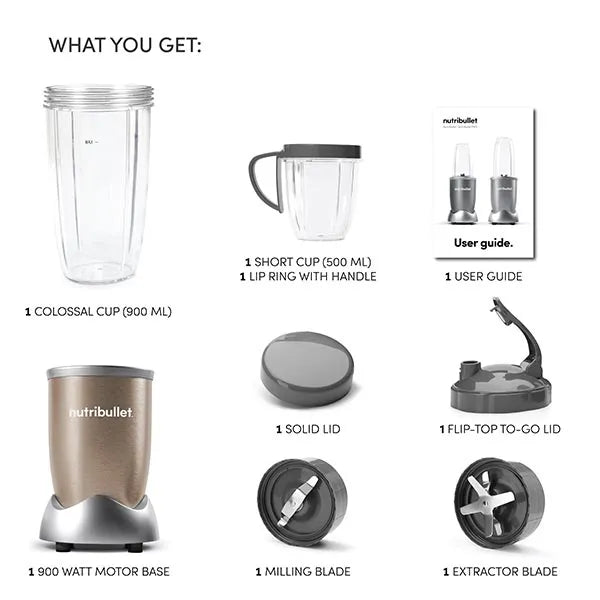 THE NUTRIBULLET BLENDER 900W 10PCS