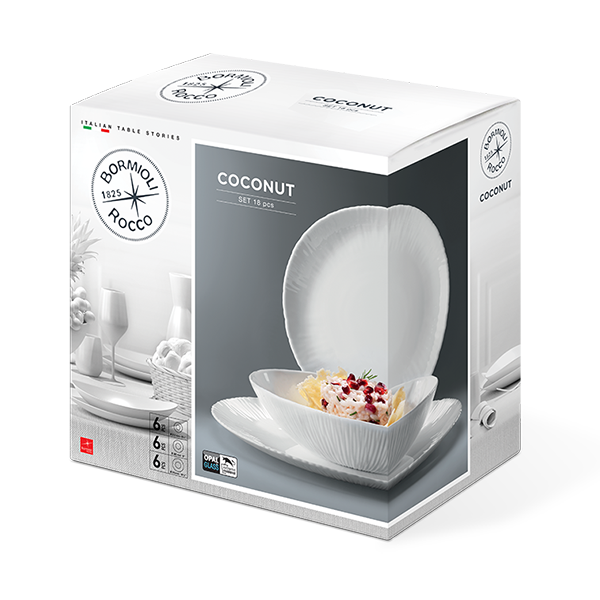 Bormioli Rocco coconut set 18pcs
