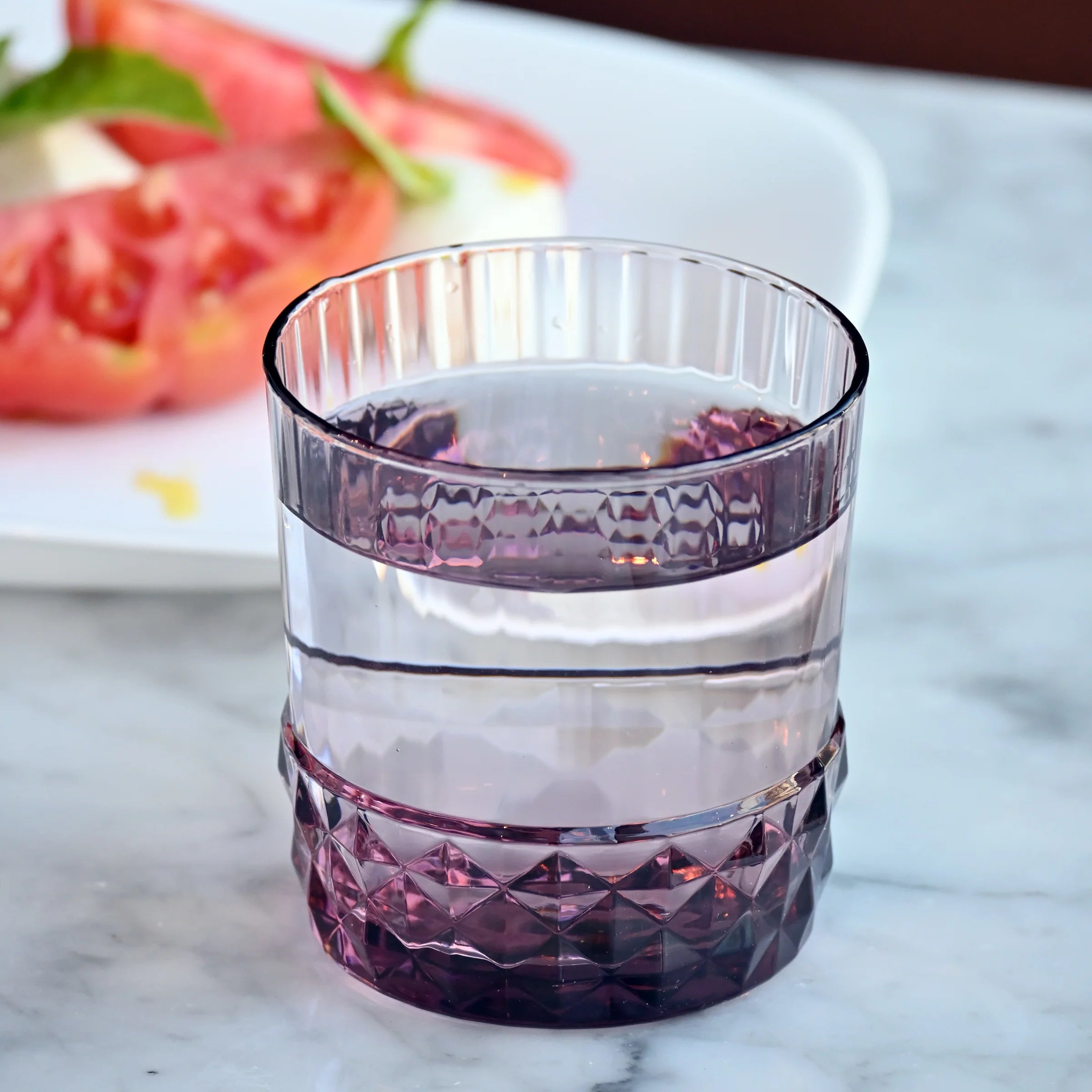 Bormioli Rocco America '20s 30 cl  DOF Drinking Glasses, Lilac Rose (Set of 6)