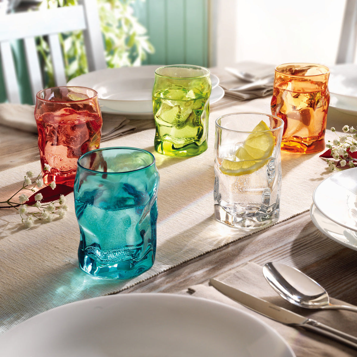 Bormioli rocco sorgente rocks glass set of 3 - 30cl
