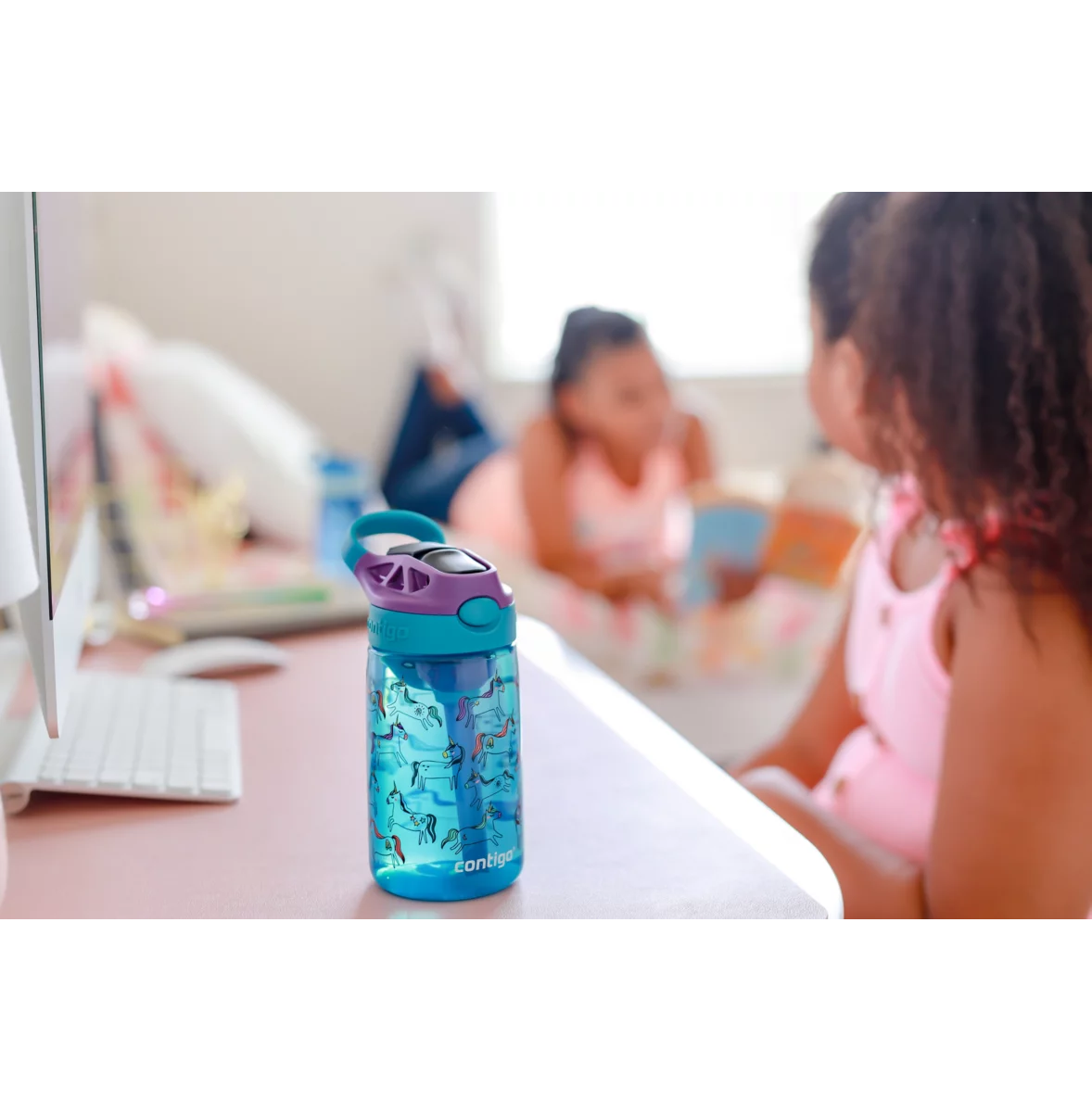 Contigo Easy Clean AUTOSPOUT™ Kids Water Bottle, 420 ml (Unicorn)