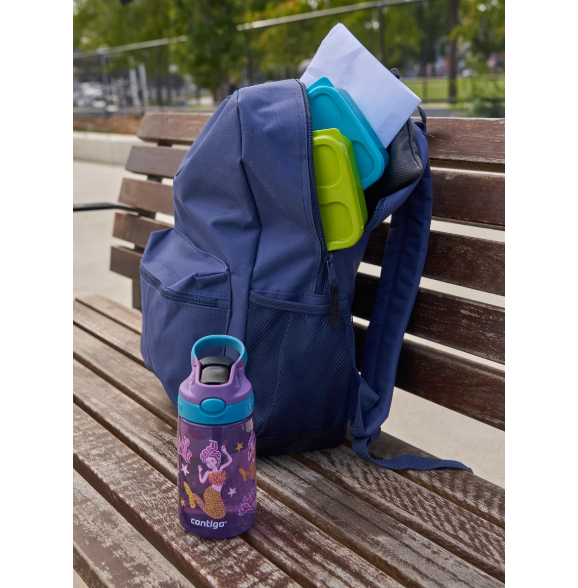 Contigo Easy Clean AUTOSPOUT™ Kids Water Bottle, 420 ml (mermaids)