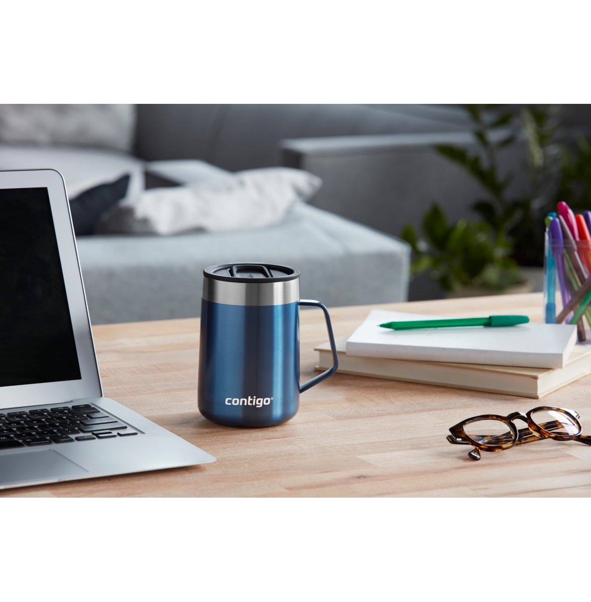 Contigo Streeterville THERMALOCK™ Desk Mug, 420 ml (Blue Corn)