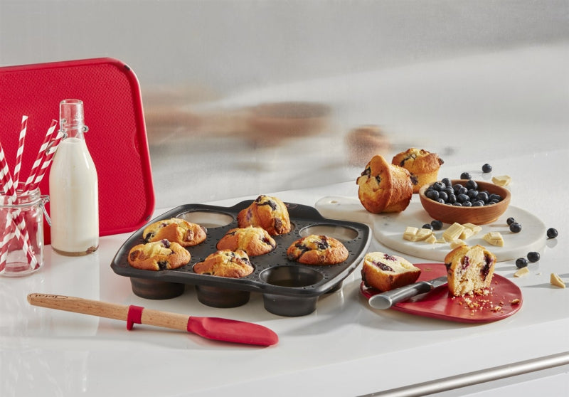 Tefal Crispybake muffin mould 30 × 29 cm, 9 muffins - J4174714