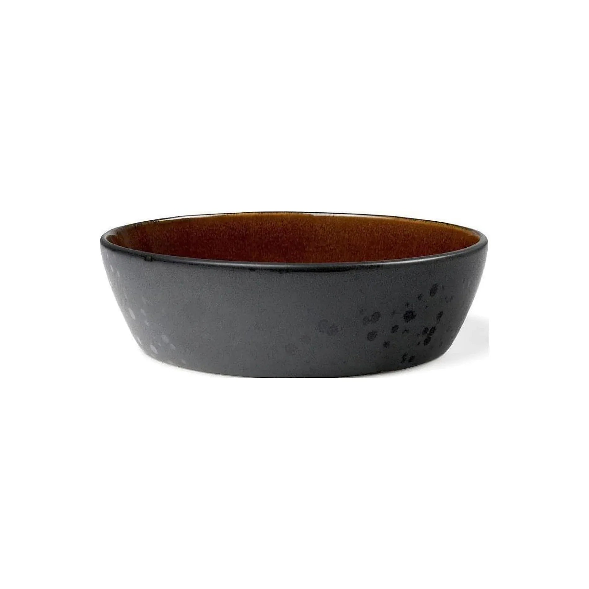 Bitz Living Stoneware Soup Bowl 18cm Black Amber