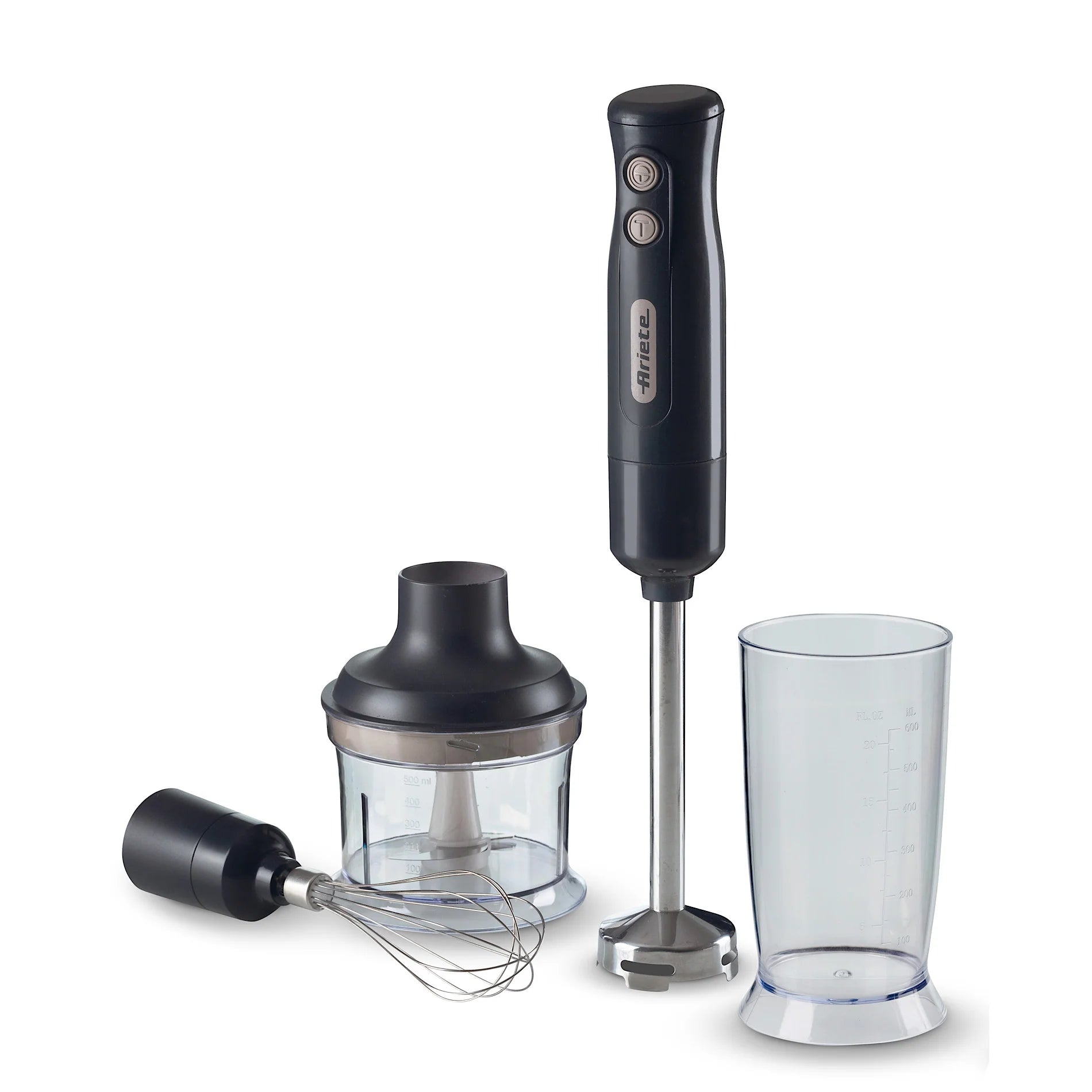 Ariete hand blender with staineless steel blades 3in1