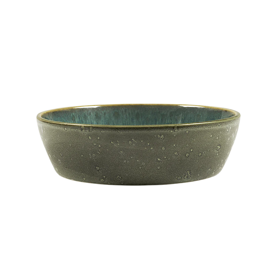 Bitz Living Stoneware Soup Bowl 18cm Green/ Green