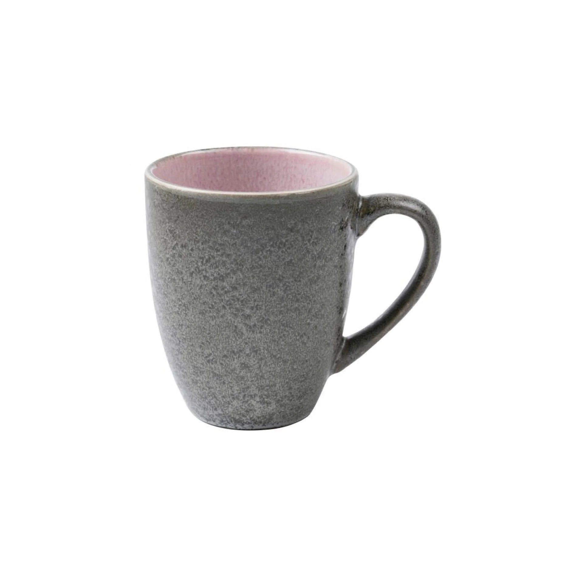 Bitz Living Stoneware Mug With Handle 0.3 l Grey, Light Pink