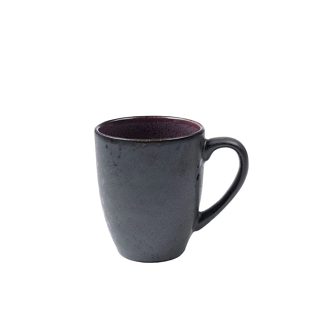 Bitz Living Stoneware mug with handle 0.3L Black Lilac
