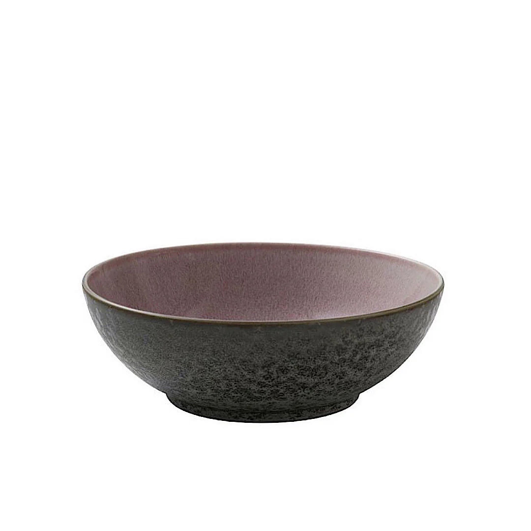 Bitz Living Stoneware Salad Bowl 30 cm Grey, Light Pink