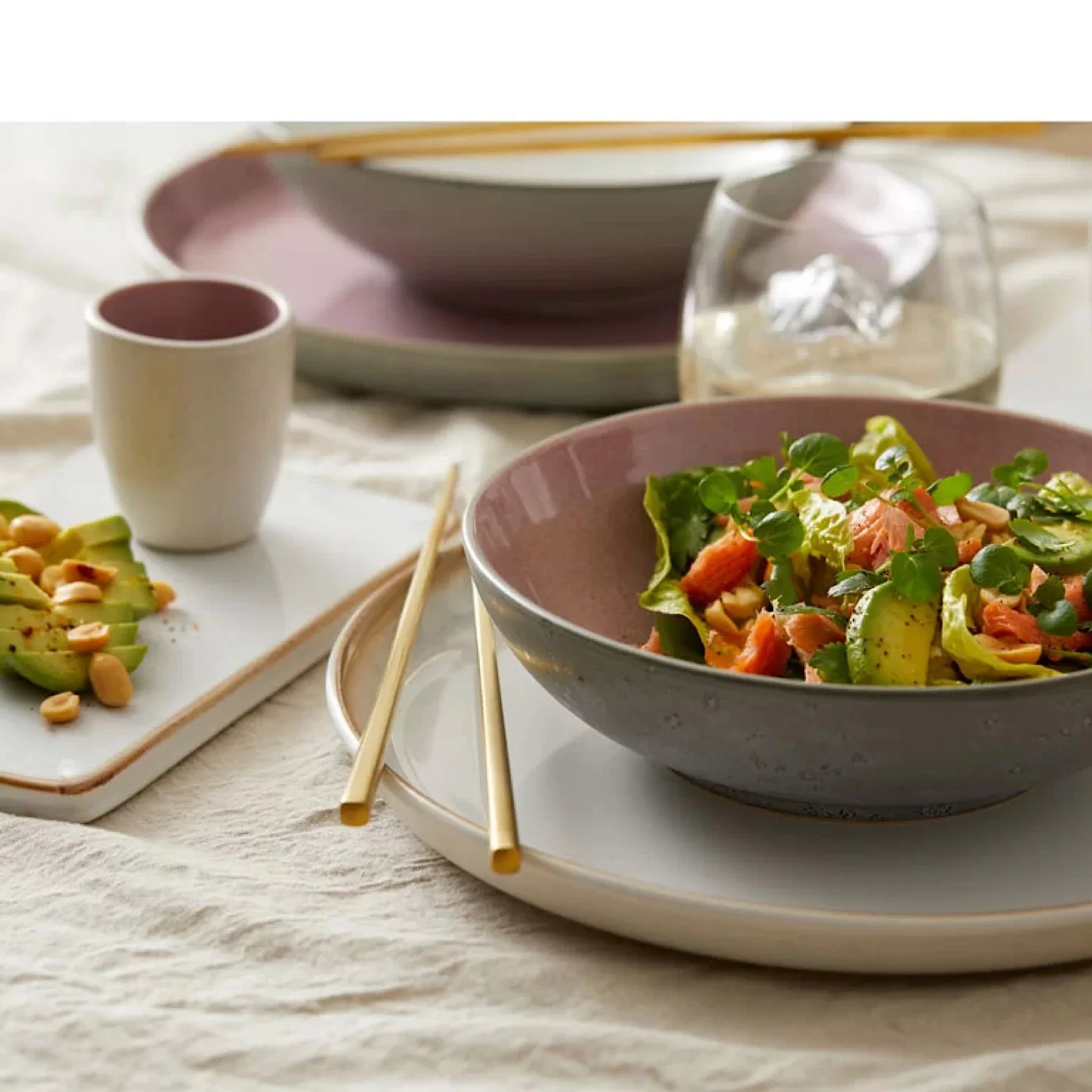 Bitz Living Stoneware Gastro Plate 27 cm Cream, Cream