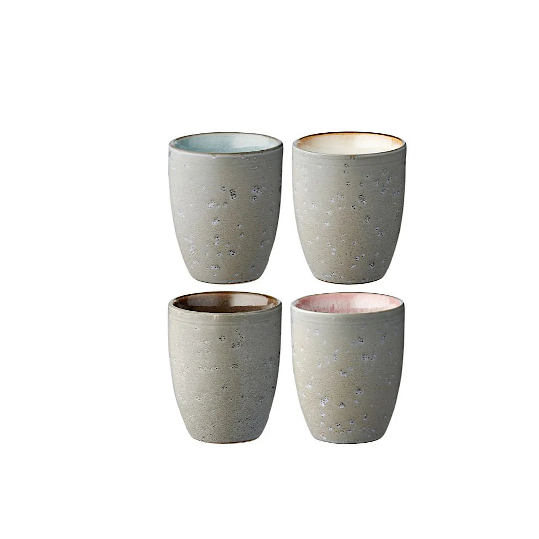 Bitz Living Stoneware Thermo Mug 0.27 l 4 Pcs
