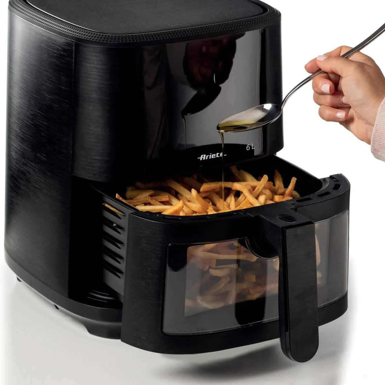 Ariete air fryer with transparent basket 6L