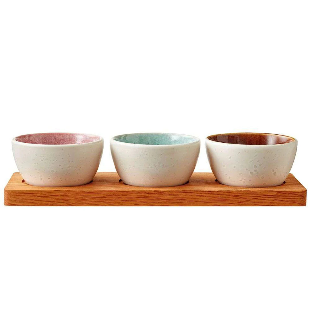 Bitz Living Cabaret Set 4pcs Matte Cream Assorted