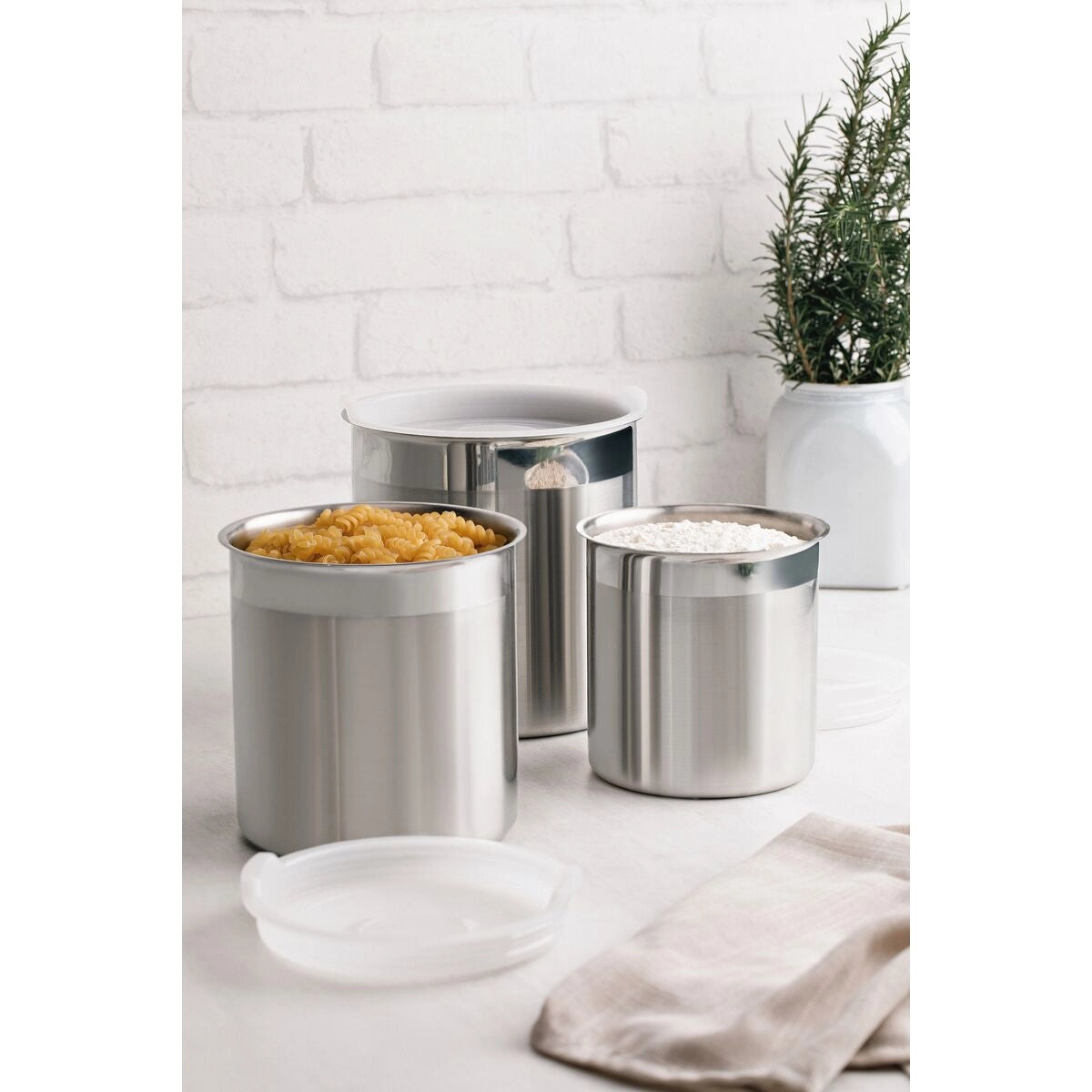 Tramontina Freezinox Round Stainless Steel Pot With Matte Finish